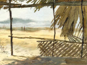 konkan beach hut by coconut leaf